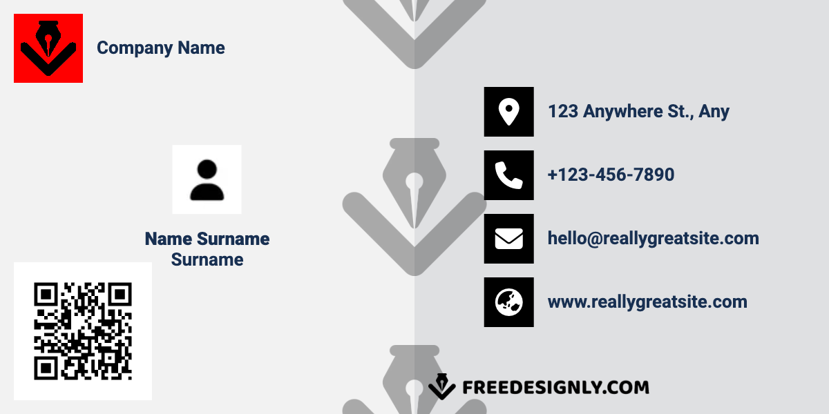 Business card custom design preview